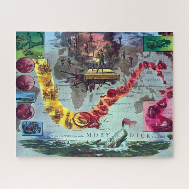 Moby Dick Herman MelvilleDie Reise des Pequod (Horizontal)