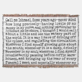 Moby Dick Opening Lines Literary Decke