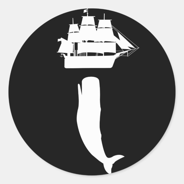 Moby Dick Rising Stickers (Vorderseite)