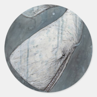 Moby Dick Runder Aufkleber