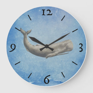 Moby-Dick-Wanduhr Große Wanduhr