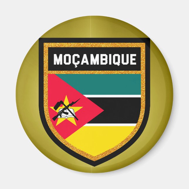 Moçambique-Flagge Magnet (Vorne)