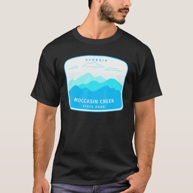Moccasin Creek Staat Park Georgia Ga Gebirge T-Shirt (Vorderseite)