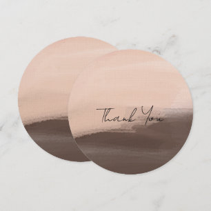 Mocha-Aquarell-Abstrakt Dankeskarte