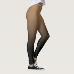 Mocha Black Ombre Leggings<br><div class="desc">Ein einfaches ombre Muster,  Farbverlauf verblassen von mocha braun bis schwarz.</div>
