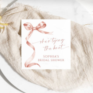 Mocha Bow Sie bindet das Brautparty des Knotens Serviette