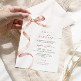 Mocha Bow Sweet 16 Birthday Einladung