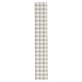 Mocha Braun Gingham Büffelkariert Karo Großer Tischläufer