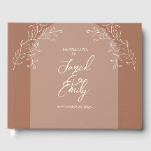 Mocha Brown Floral Arch Wedding