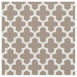 Mocha Brown marokkanische Print Stoff