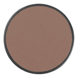 Mocha Brown Solid Color | Classic | elegant Eishockey Puck
