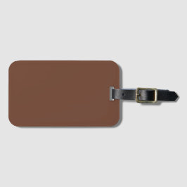 Mocha Brown Solid Color | Classic | elegant Gepäckanhänger