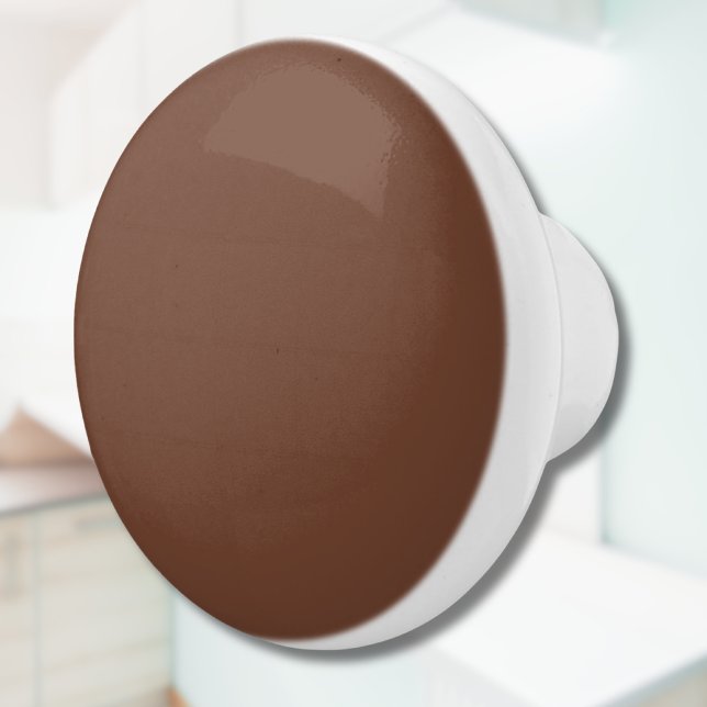 Mocha Brown Solid Color | Classic | elegant Keramikknauf (Von Creator hochgeladen)