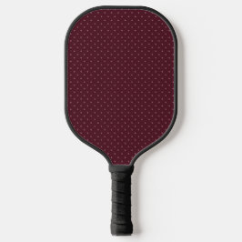 Mocha Cherry Polka Dots Summer Coquette Maroon Red Pickleball Schläger