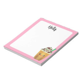 Mocha Coffee Iced Blended Drink Notizblock