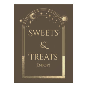 Mocha Gold Celestial Sweets Treats Schild