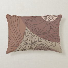 Mocha Hibiskus Botanische Harmonie für Set Dekokissen