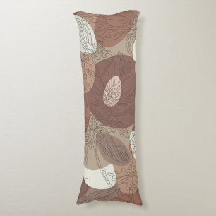 Mocha Hibiskus Botanische Harmonie Seitenschläferkissen