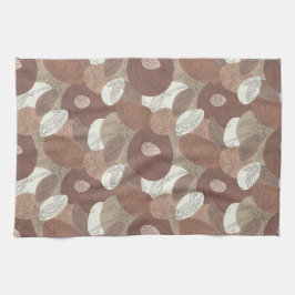 Mocha Hibiskus Botanische Harmonie Vorhang Geschirrtuch