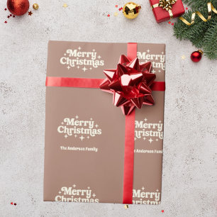 Mocha-Kaffee Frohe Weihnachtsgunst Geschenkpapier