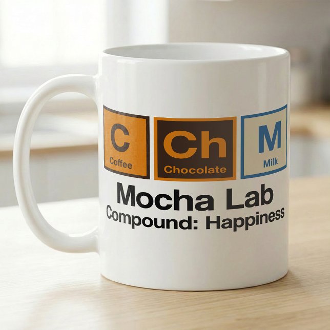 Mocha Lab Chemie Kaffee Vibes Kaffeetasse (Von Creator hochgeladen)