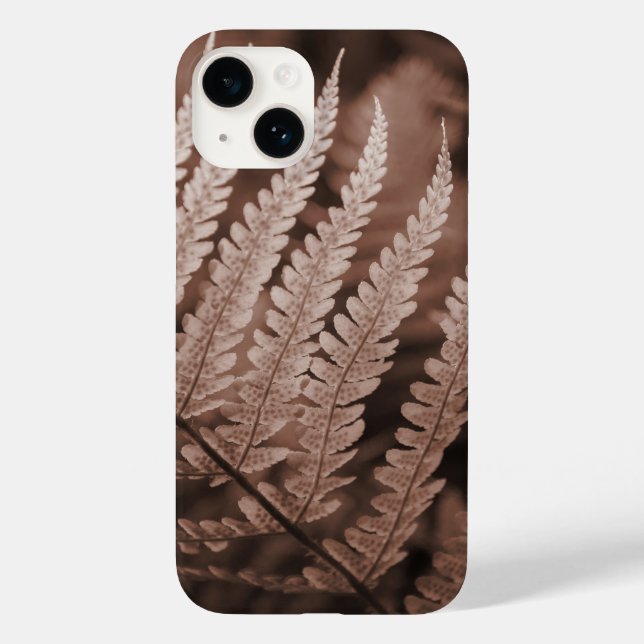 Mocha Mousse Botanic Foliage Case-Mate iPhone 14 Hülle (Rückseite)