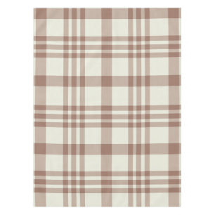 Mocha Mousse Brown Kariert Tartan Muster Tischdecke