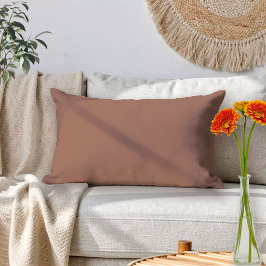 Mocha Mousse Brown Solid Color Dekokissen