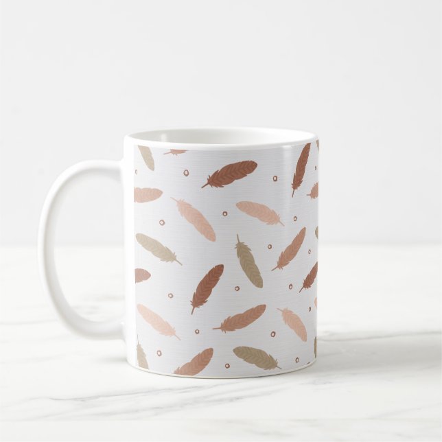 Mocha Mousse Feathers Mug Kaffeetasse (Links)