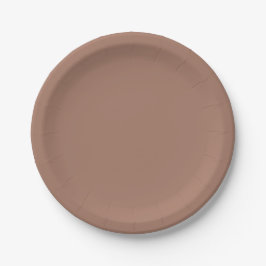 Mocha Mousse Solid Color Pappteller