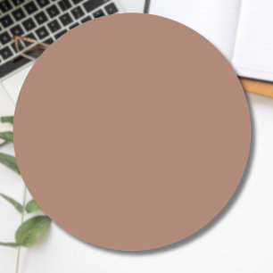 Mocha-Mousse-Trendy-Elegant-Einfarbig Runder Aufkleber
