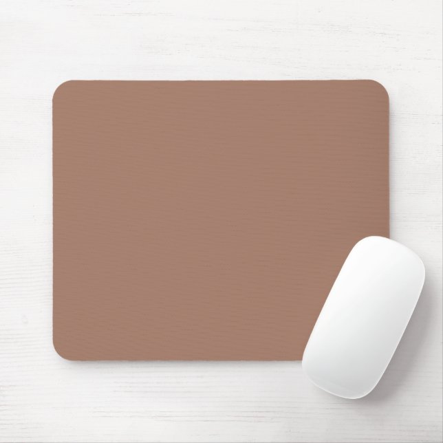 Mocha Mousse Trendy Elegant Solid Color Mousepad (Mit Mouse)