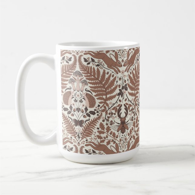 Mocha-Mousse, Wald/Waldtiere und Pflanze Kaffeetasse (Links)