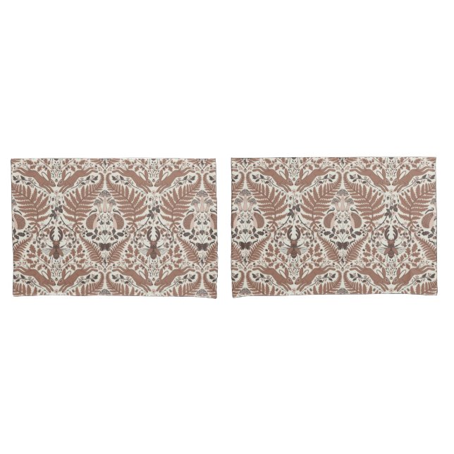 Mocha-Mousse, Wald/Waldtiere und Pflanze Kissenbezug (Vorderseite-Set)