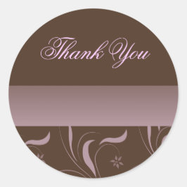 Mocha Pink Petal Danke, dass du Sticker