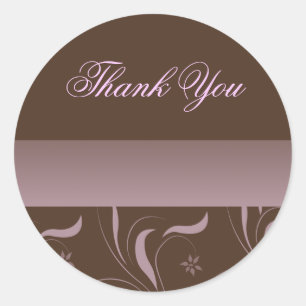 Mocha Pink Petal Danke, dass du Sticker