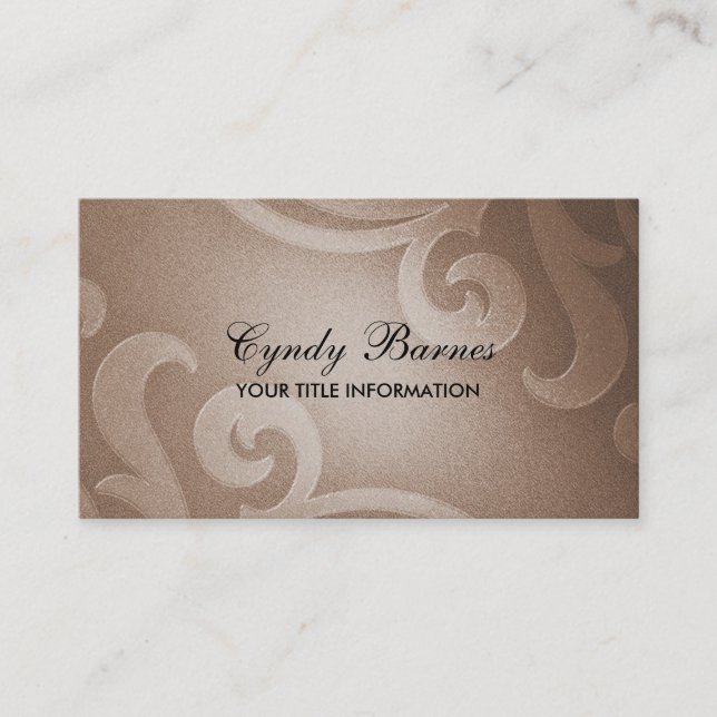 Mocha Shimmer Carte de visite (Devant)