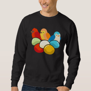 Mochi 9 Birds Flavor Bird Dessert Parakeet Bird Sweatshirt