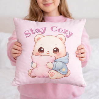 Mochi Cuddle Bear Cute Kawaii Style Pillow Hug  Kissen
