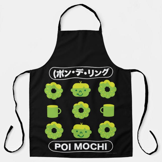 Mochi Donuts Poi Mochi und Kaffee Schürze (Vorderseite)