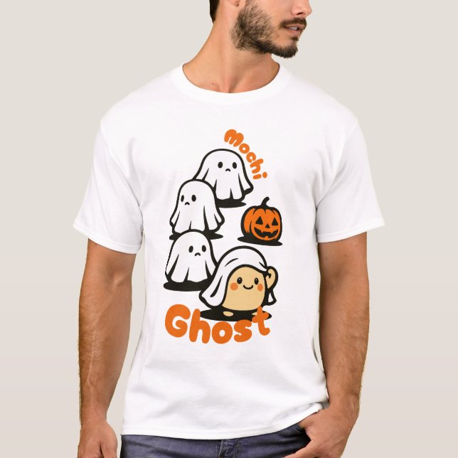 Mochi Ghost Halloween T-Shirt (Vorderseite)