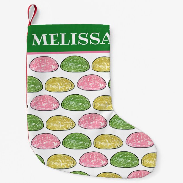 Mochi Japanischer Neujahrskuchen Feinschmecker Kleiner Weihnachtsstrumpf (Vorderseite)