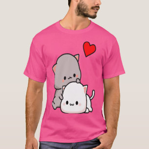 Mochi Peach Cat Goma Liebe ist nette Liebe Hugs Ki T-Shirt