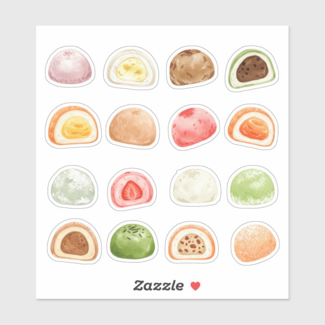 Mochi-sweet and full of love! aufkleber (Blatt)