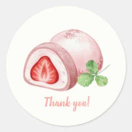 Mochi-sweet and full of love!  runder aufkleber