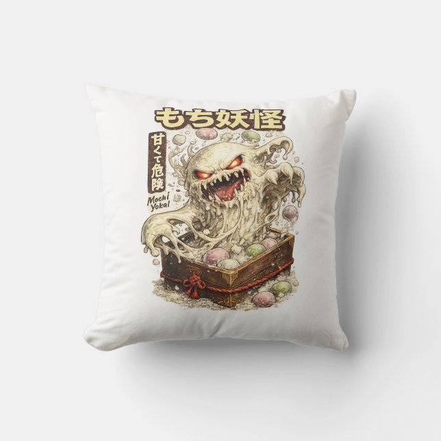 Mochi Yokai – Sweet But Dangerous Kissen (Vorderseite)
