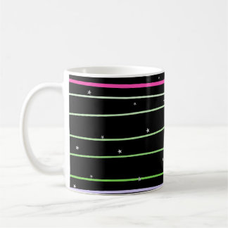 Mochila con estrellas con líneas onduladas kaffeetasse