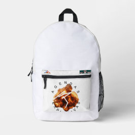 Mochila Flámea y Explosiva Bedruckter Rucksack