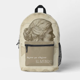 Mochila Mujeres que dibujaron el mundo Bedruckter Rucksack