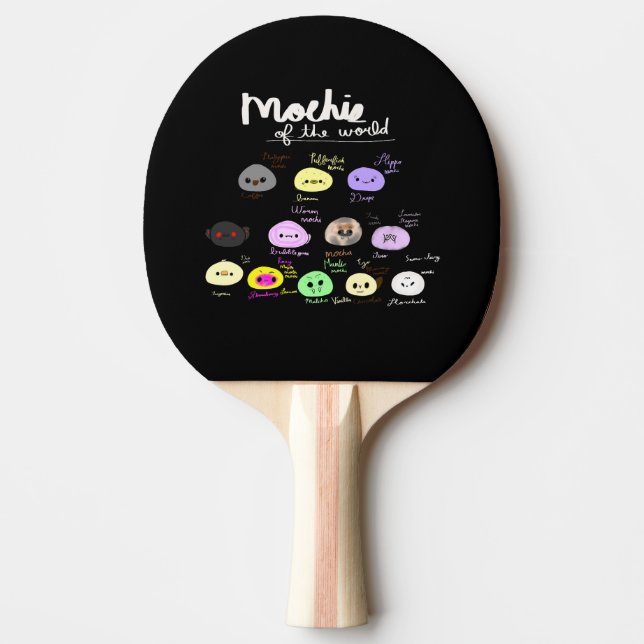 Mochis of the World Cute Funny Tischtennis Schläger (Vorderseite)